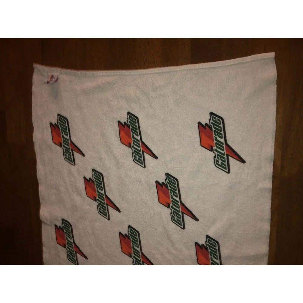 Vintage Gatorade Sideline Bench Golf Towel 42x21.5  USA Sports Drink Promo